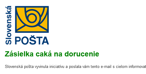 Podvodné emaily v mene Slovenskej POŠTY