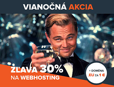 Vianočná zľava na webhosting