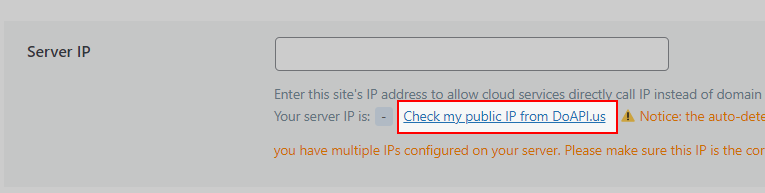 Kontrola verejnej IP adresy