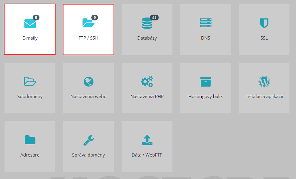 E-maily, FTP, SSH