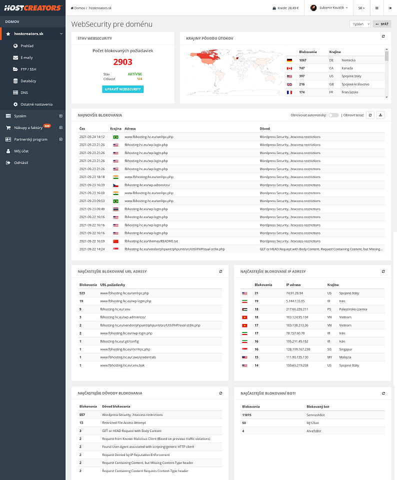 WebSecurity vo WebAdmine