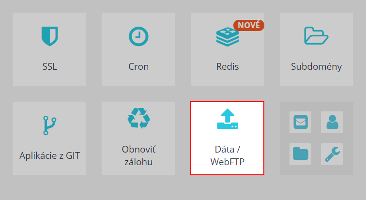 Dáta / WebFTP